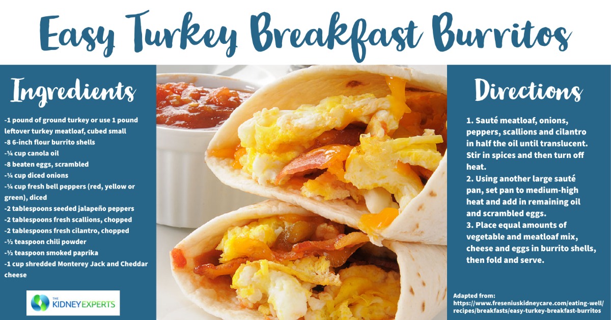 Easy Turkey Breakfast Burritos