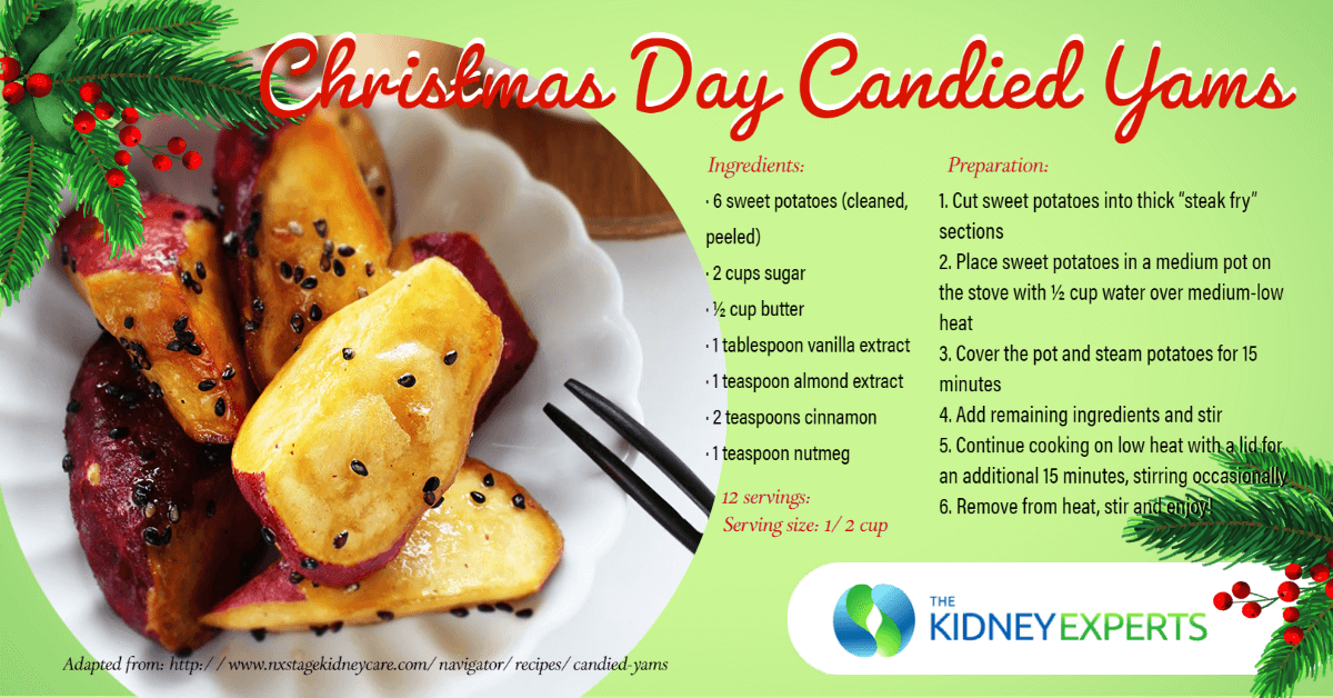 Kidney-Friendly Christmas Day Candied Yams