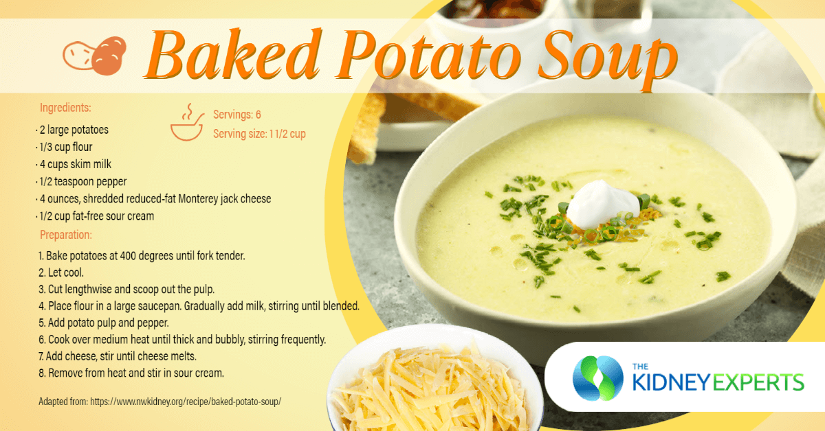 6 Ingredient Baked Potato Soup